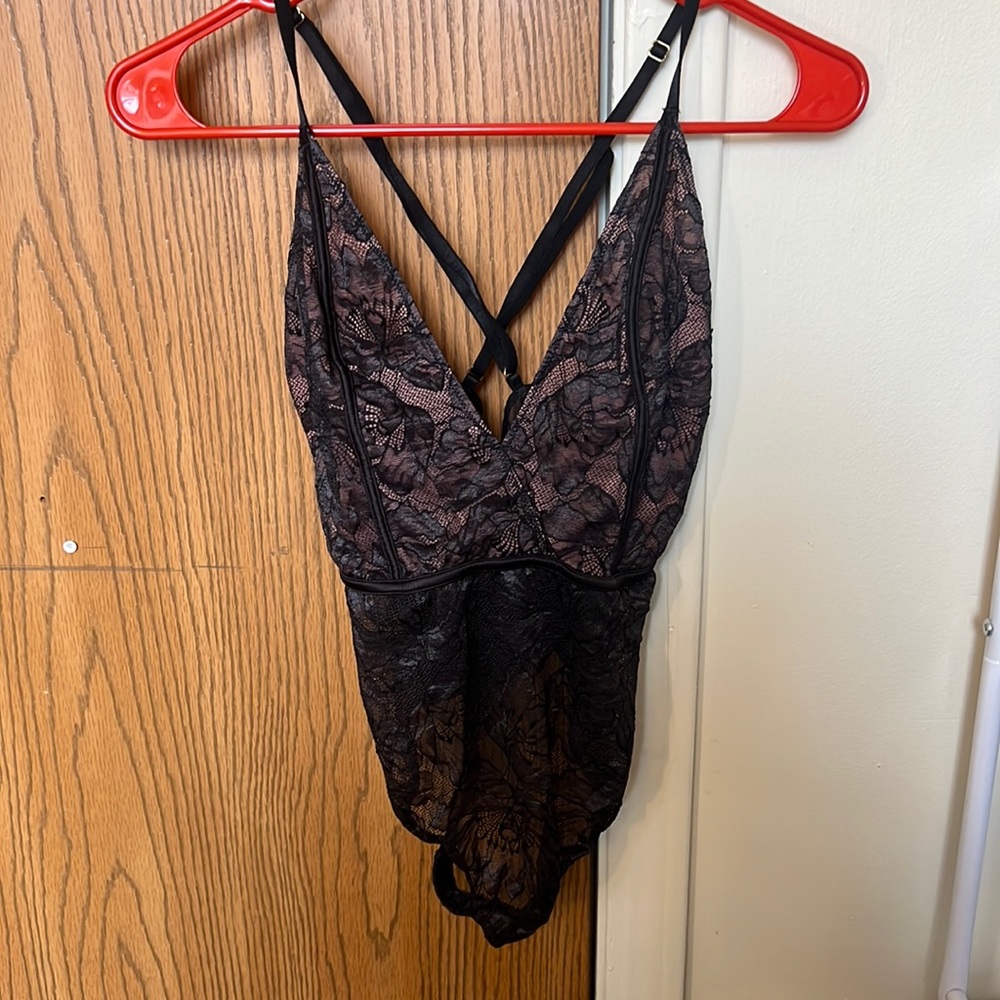 Black lace bodysuit